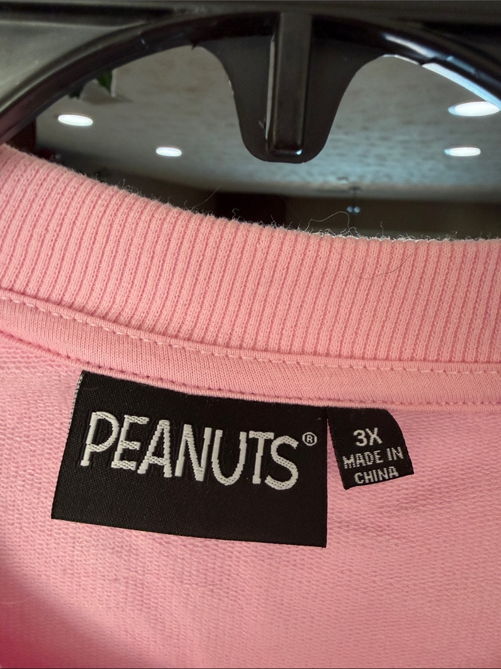 NWOT Peanuts Pink Snoopy Radiate Positivity Graphic Sweatshirt - Picture 2 of 7